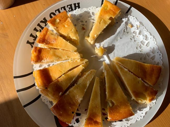 銀杏のケーキの写真
