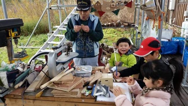 木工の匠とコラボレーションしてワークショップを開いたときの様子